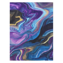 Wirbel Lila Blue Black Wall-Teller Tischdecke