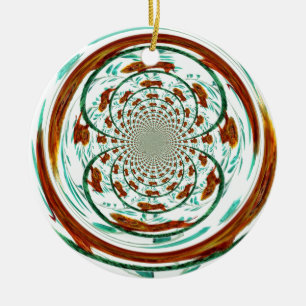 Wirbel Lions Wildlife Pattern Keramik Ornament