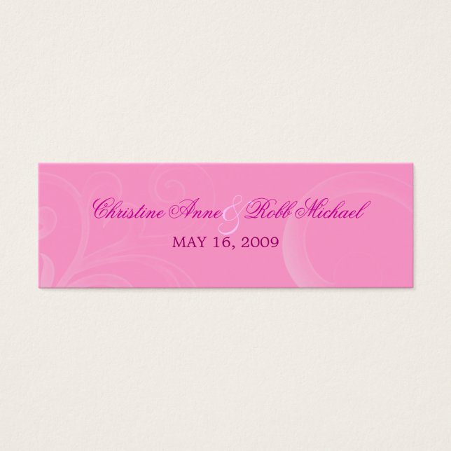 Wirbel mit weißem Hibiskus ~ Sitzkarte (Vorderseite)