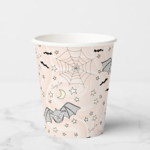 Wirbel Orange Batty, Stars & Moons Spooky Niedlich Pappbecher