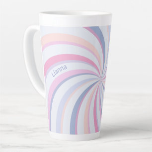 Wirbel Pink Blue Peach Milchtasse