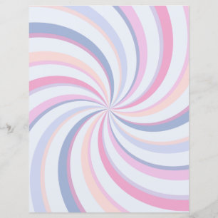 Wirbel Pink Blue Peach Scrapbook Paper