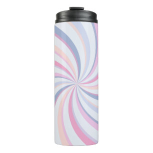Wirbel Pink Blue Peach Thermosbecher