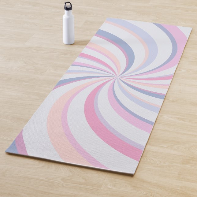 Wirbel Pink Blue Peach Yogamatte (Beispiel)