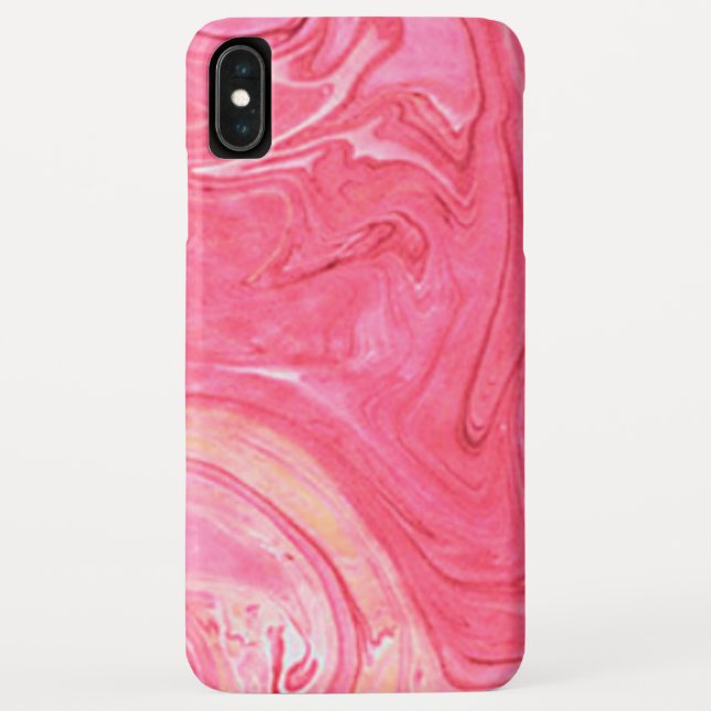 Wirbel rosa Gestaltung Case-Mate iPhone Hülle (Rückseite)
