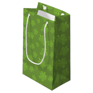 Wirbel Schildkrötengrün Kleine Geschenktüte