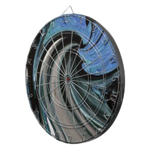 Wirbel Schwarz-Blau-Swirt-Design Dartscheibe