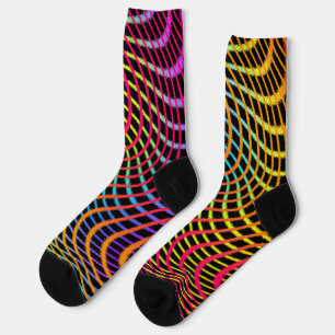 Wirbel und Wellen von Colour Crazy Cosy Neon Socke