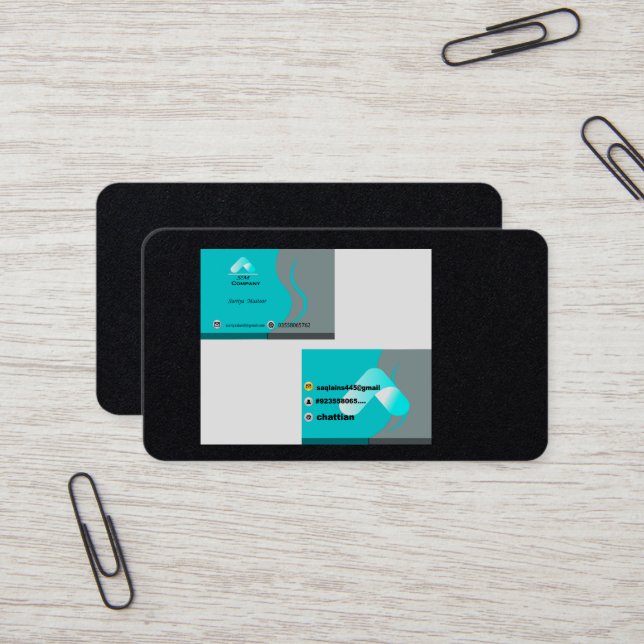 Wirbel Visitenkarte (Vorderseite/Rückseite Beispiel)