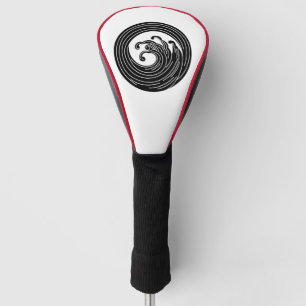 Wirbelförmiger Wellenkreis Golf Headcover