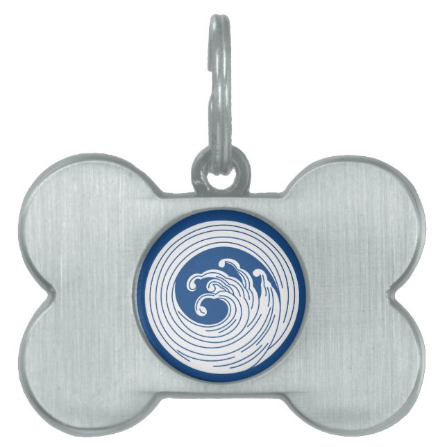Wirbelförmiger Wellenkreis Tiermarke (Vorderseite)