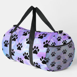 Wirbelmarmor-Pfotenabdruck-Tasche für Haustiere Duffle Bag