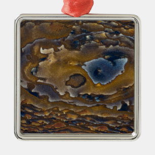 Wirbelmuster auf Jasper-Platte Ornament Aus Metall