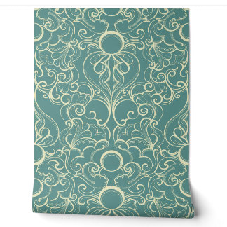 wirbeln Damask Tapete