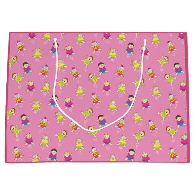 Wirbelnde Babys Große Geschenktüte (Vorderseite)