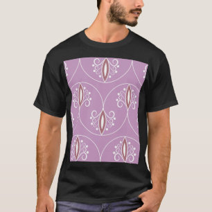 Wirbelnde Eleganz: Vintage-Geometrie T-Shirt