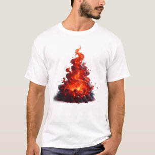 Wirbelnde Flammenkunst T-Shirt