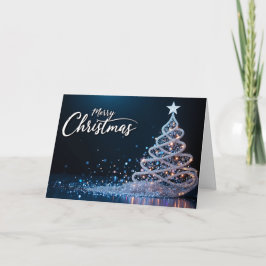 Wirbelnde Lichter – Frohe Weihnachtseleganz Dankeskarte