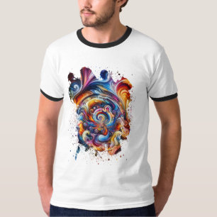 wirbelnder Vortex von Farben T-Shirt