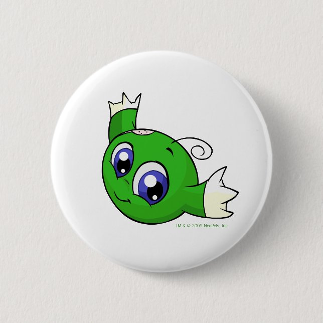 Wirbelndes grünes kiko button (Vorderseite)