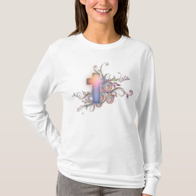 Wirbels-Kreuz der Kreis-N T-Shirt (Vorderseite)