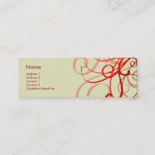 Wirbels-Nr. 0025 Mini Visitenkarte