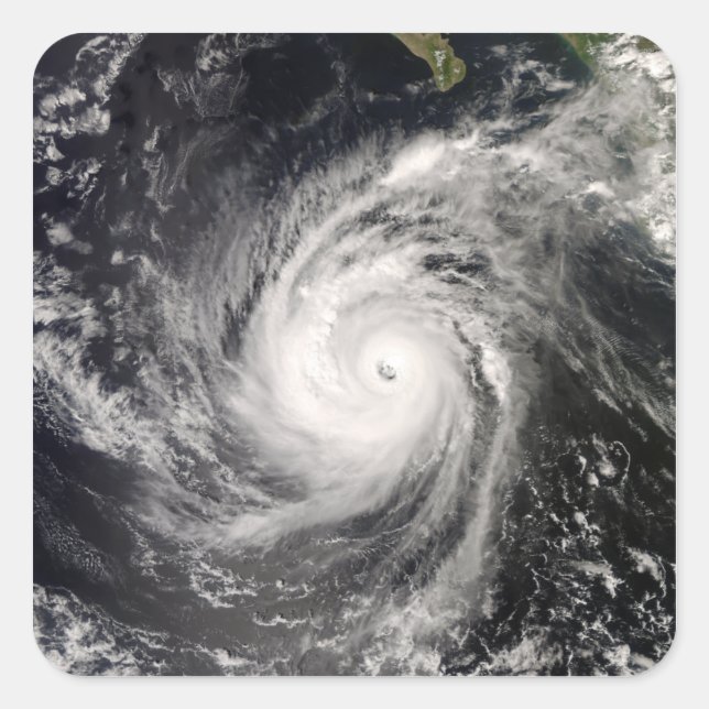 Wirbelsturm Norbert vor Mexiko Quadratischer Aufkleber (Vorderseite)