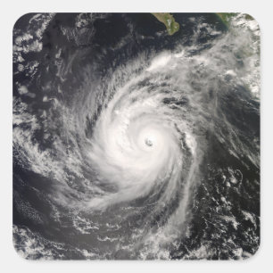 Wirbelsturm Norbert vor Mexiko Quadratischer Aufkleber