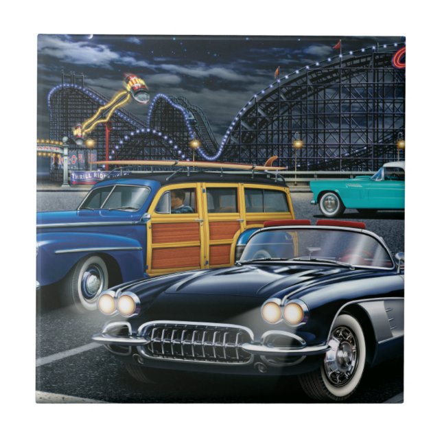 Wirbelsturm-Rennläufer Fliese (Vorderseite)