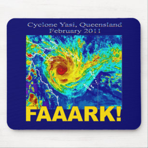 Wirbelsturm Yasi, Queensland, im Februar 2011 Mousepad