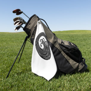 Wirbelwellenkreis Golfhandtuch