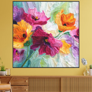 Wirbelwind Blüten Abstracte Blüte Leinwand