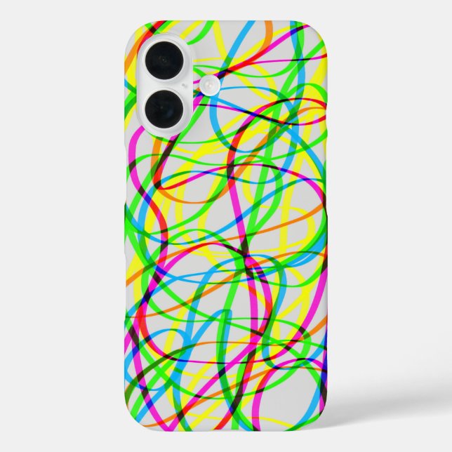 Wirbelwind in den Farben iPhone 16 Hülle (Rückseite)