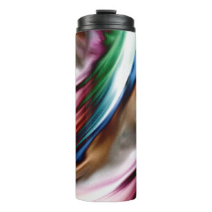 Wirbelwind Regenbogen Goldener Schnee Thermosbecher