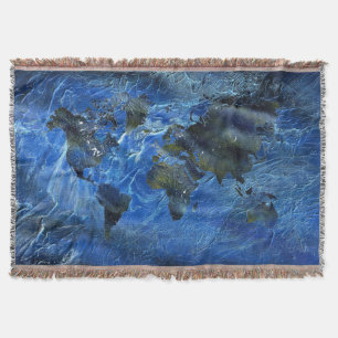 Wirble blaue Acrylweltkarte Decke