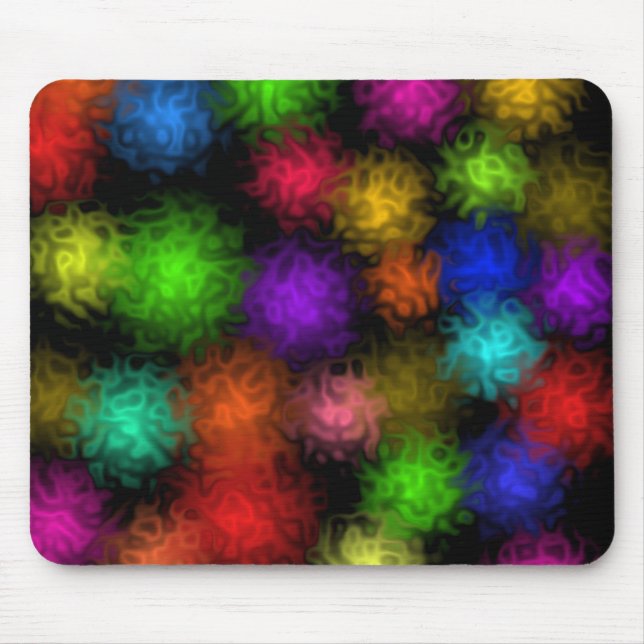 Wirble Farbblasen Mousepad (Vorne)