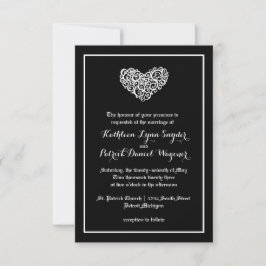 Wirble Herzhochzeit - Einladung zur Hochzeit 3x5