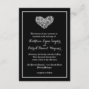 Wirble Herzhochzeit - Einladung zur Hochzeit 3x5