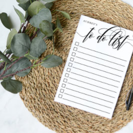 Wirble Kalligrafie - Checkbox To Do List - Name Post-it Klebezettel