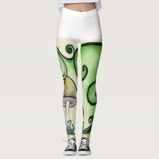 Wirble Leggings des Pilzes