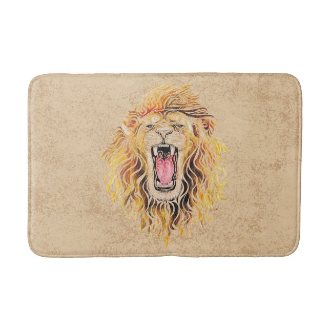 Wirble Lion Badematte (Vorderseite)