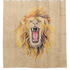 Wirble Lion Duschvorhang