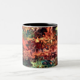 Wirble moderne Kunst 45,5 Zweifarbige Tasse