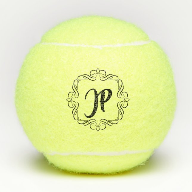 Wirble Monogramm Tennisbälle (Vorderseite)
