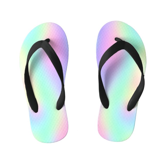 Wirble Regenbogenglanz Kinderbadesandalen (Fußbett)