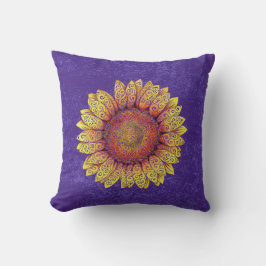 Wirble Sonnenblume Kissen
