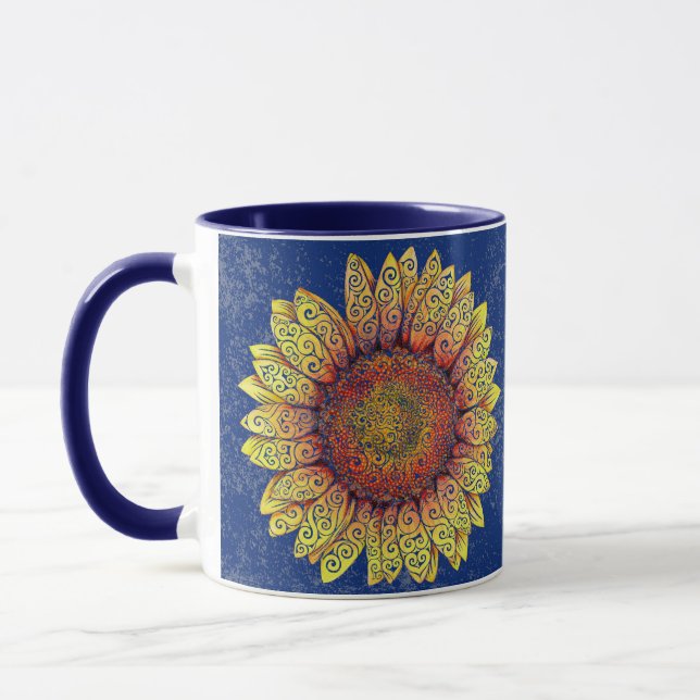 Wirble Sonnenblume Tasse (Links)