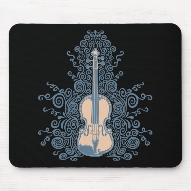 Wirble Violine Mousepad (Vorne)