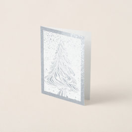 Wirble Weihnachtsbaumkarte Folienkarte