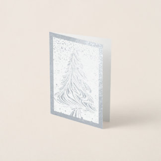 Wirble Weihnachtsbaumkarte Folienkarte